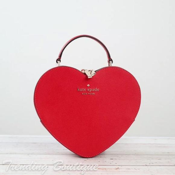 Kate Spade Love Shack Heart Crossbody in Candied Cherry